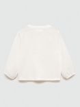 Mango Baby Cotton Long Sleeve Blouse, White