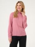 KAFFE Trine Smock Neck Top, Mesa Rose