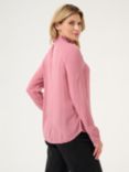 KAFFE Trine Smock Neck Top, Mesa Rose