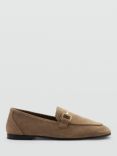 Mango Casa Suede Loafers, Taupe