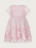 Monsoon Baby Dahlia Floral Dress, Pale Pink