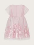 Monsoon Baby Dahlia Floral Dress, Pale Pink