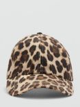 Mango Lenny Leopard Print Baseball Cap, Multi