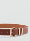 Mango Bella Faux Leather Belt, Brown