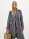 InWear Thora Lapel Wool Blend Coat, Granite Melange