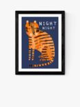 EAST END PRINTS Darcie Olley 'Night Night Tiger' Framed Print