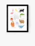 EAST END PRINTS Darcie Olley 'Animals' Framed Print