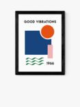 EAST END PRINTS Fan Club 'Good Vibrations' Framed Print