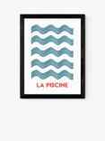 EAST END PRINTS Fan Club 'La Piscine' Framed Print