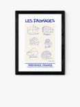 EAST END PRINTS Stephie Cardona 'Les Fromages' Framed Print