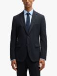 HUGO Regular Fit Wool Blend Suit Jacket, Dark Blue