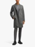 HUGO Hyde Wool Blend Coat, Medium Grey