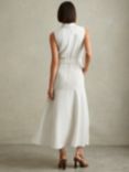 Reiss Thora Belted Dress, Ivory