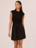 Adrianna Papell Ponte Combo Dress, Black