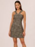 Adrianna Papell Tweed Sheath Dress, Black/Ivory