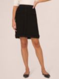 Adrianna Papell Fray Trim Pocket Skirt, Black