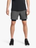 Under Armour Vanish 2-in-1 Shorts, Castle/Black