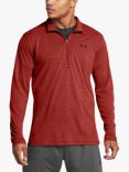 Under Armour Men's Half-Zip Tech Top, Orange/Black