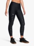 Under Armour Tech Printed Panel Ankle Leggings, Black/Castlerock