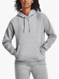 Under Armour Women's Rival Fleece Hoodie, Black, Heather