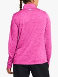 Under Armour Tech 1/2 Zip Training Top, Pink/White