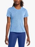 Under Armour Launch Women's Camo Short Sleeve Tee, Blue/Reflective