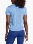 Under Armour Launch Women's Camo Short Sleeve Tee, Blue/Reflective