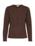 Saint Tropez Mila Slim Fit Cardigan, Dark Oak Melange