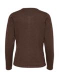 Saint Tropez Mila Slim Fit Cardigan, Dark Oak Melange