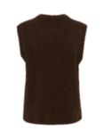 Saint Tropez Gela Wool Blend Knit Top, Dark Oak