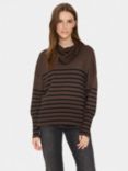 Saint Tropez Grila Stripe Cowl Neck Jumper