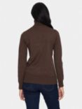 Saint Tropez Mila Roll Neck Jumper, Dark Oak Melange