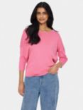 Saint Tropez Mila 3/4 Sleeve Jumper, Rose