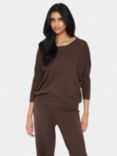 Saint Tropez Mila 3/4 Sleeve Jumper, Dark Oak