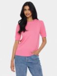 Saint Tropez Mila Short Sleeve Jumper, Rose