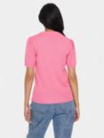 Saint Tropez Mila Short Sleeve Jumper, Rose