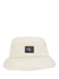 Calvin Klein Sherpa Bucket Hat, Birch