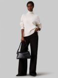 Calvin Klein Soft Sculpt Shoulder Bag, Black