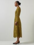 L.K.Bennett Gracie Lace Dress, Olive