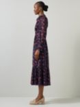 L.K.Bennett Selina Floral Dress, Navy/Multi