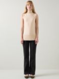 L.K.Bennett Frances Wool Blend Tank Top, Camel