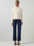 L.K.Bennett West Knit Wool Blend Jumper, Cream