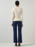 L.K.Bennett West Knit Wool Blend Jumper, Cream