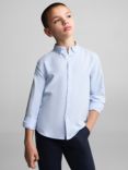 Mango Kids' Oxford Shirt, Light Pastel Blue