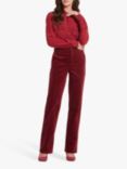 NYDJ Velvet Straight Leg Trousers, Wild Currant