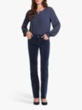 NYDJ Marilyn Corduroy Straight Leg Jeans, Starless Sky