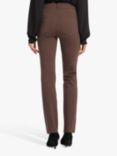 Sculpt Her Marilyn Straight Leg Jersey Trousers, Coffee Bean