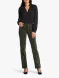 NYDJ Marilyn Corduroy Straight Leg Jeans, Vine Leaf