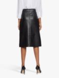 NYDJ Faux Leather A-Line Skirt, Black