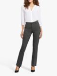 Sculpt Her Classic Straight Trousers, Charcoal Heathered